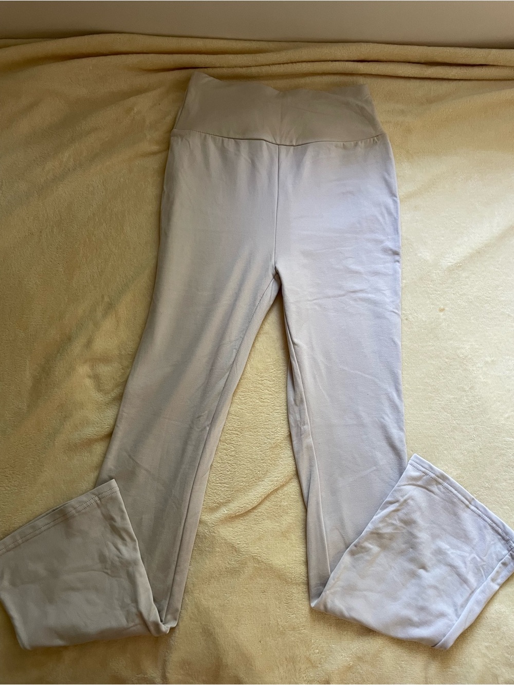Women's High-Waist Light Gray Leggings